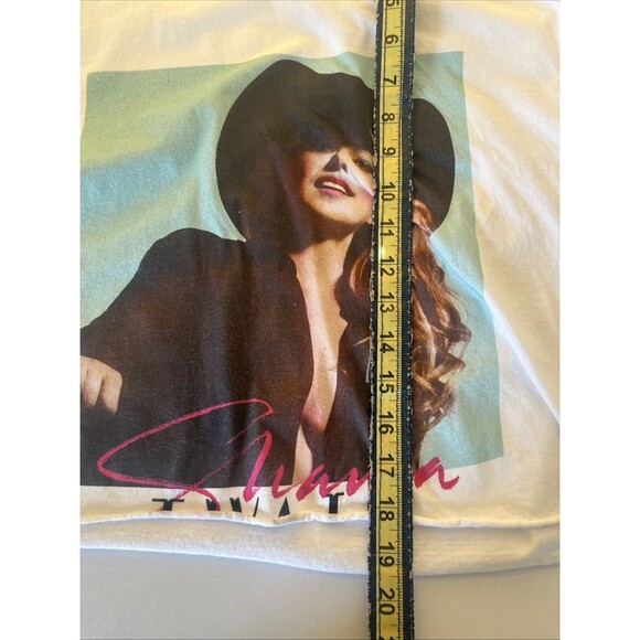 Shania Twain Crop Graphic T-shirt Women Large Blue Short Sleeve Music - Picture 7 of 8